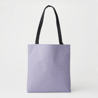 Bolsa Tote Pontos de Bolha Lavanda Creme Padrão de Bolha