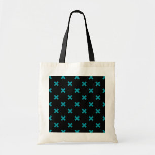 Bolsa Tote Pontos de cruz em preto