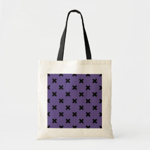 Bolsa Tote Pontos de cruz pretos no ultravioleta