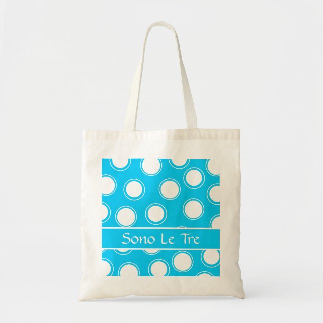 Bolsa Tote Pontos de Groovy #1 com monograma (Frente)