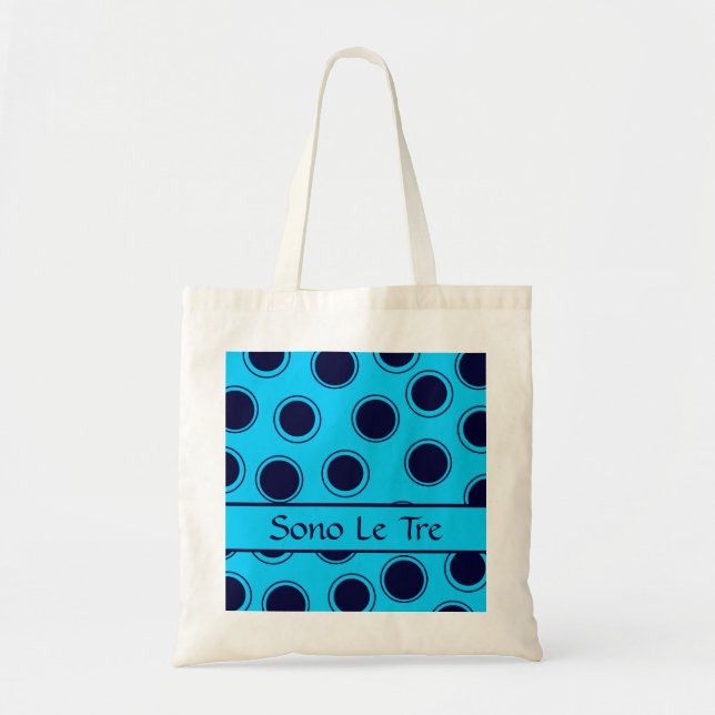Bolsa Tote Pontos de Groovy nº 4 com monograma (Frente)