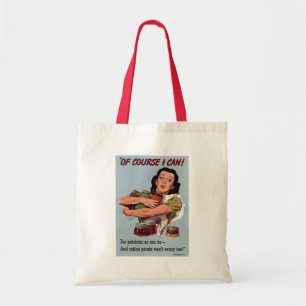 Bolsa Tote Pontos de Ração de Vintage - Saco
