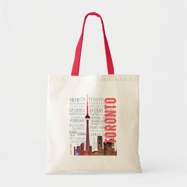 Bolsa Tote Pontos de referência do Toronto Icic (Frente)