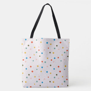 Bolsa Tote Pontos Pintados Coloridos