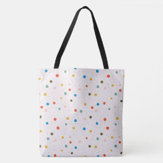 Bolsa Tote Pontos Pintados Coloridos