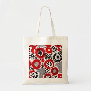 Bolsa Tote Pontos Vermelhos e Pretos