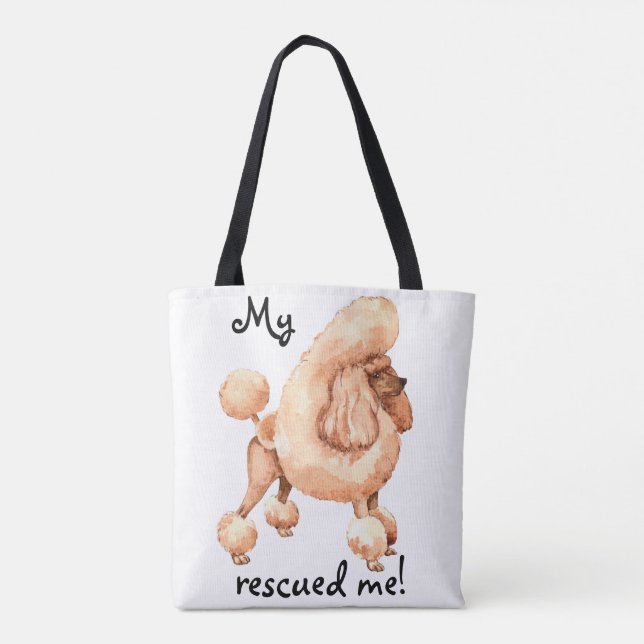Bolsa Tote Poodle de Brinquedo de Emergência (Verso)