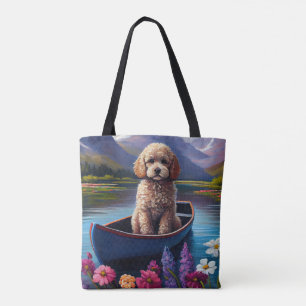Bolsa Tote Poodle em um remo: uma aventura cêntrica