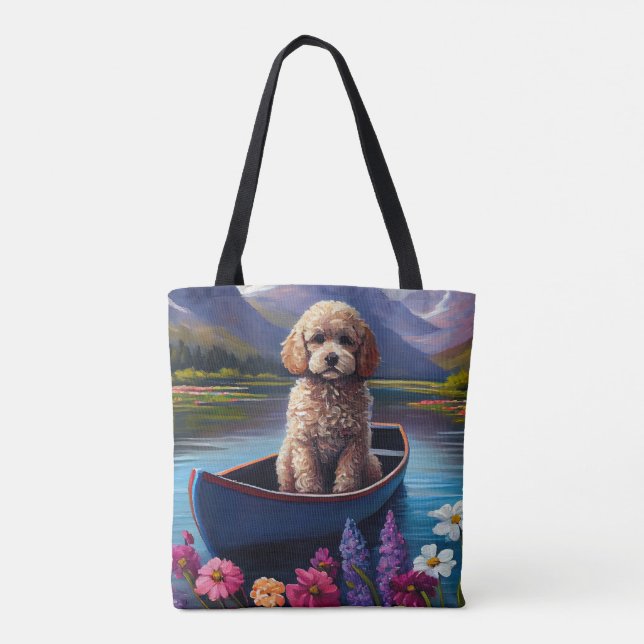Bolsa Tote Poodle em um remo: uma aventura cêntrica (Verso)