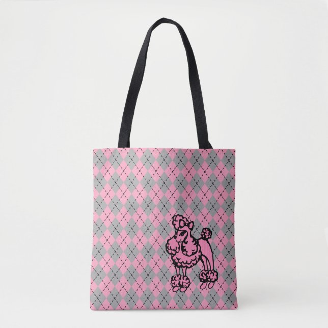 Bolsa Tote Poodle Francês Feminino Presente (Frente)
