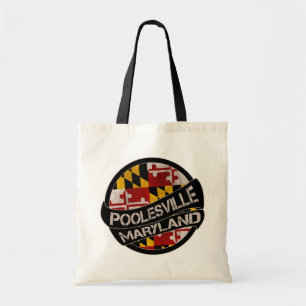 Bolsa Tote Poolesville Maryland flag grunge tot bag