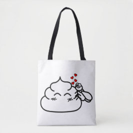 Bolsa Tote Poop in Love - Brootsch the PooPoo