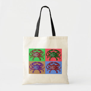 Bolsa Tote Pop art do caranguejo