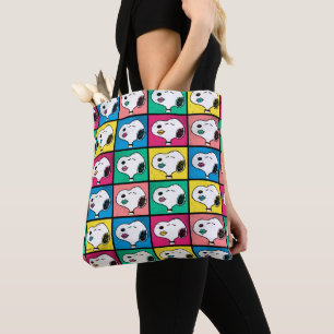 Bolsa Tote Pop Art Snoopy Lábios Padrão Mod for You