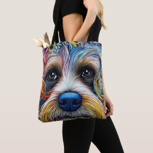 Bolsa Tote Pop Art Terrier bonito
