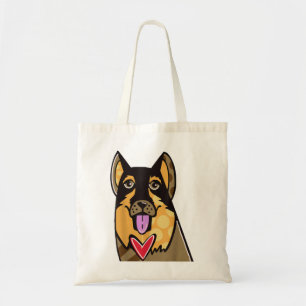 Bolsa Tote Pop de Arte-german shepherd Cachorro-Bonito  Souve