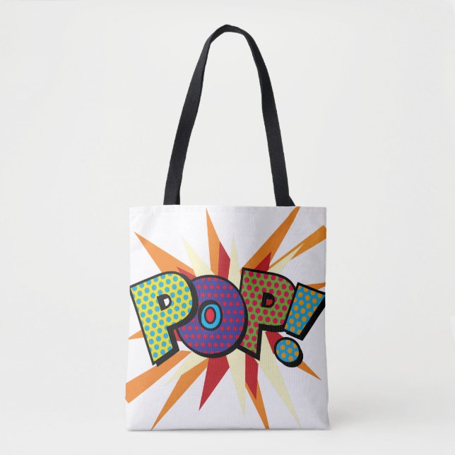 Bolsa Tote Pop de Pop de Arte de HQs! POW! (Frente)