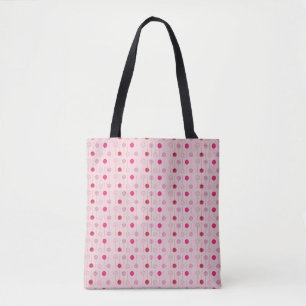 Bolsa Tote Pop de Pop de bolso de Fosco cor-de-rosa Impressão