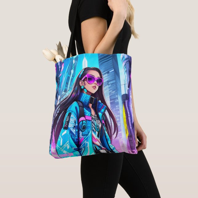 Bolsa Tote Pop Futurística - Estrela 0002 (Close Up)