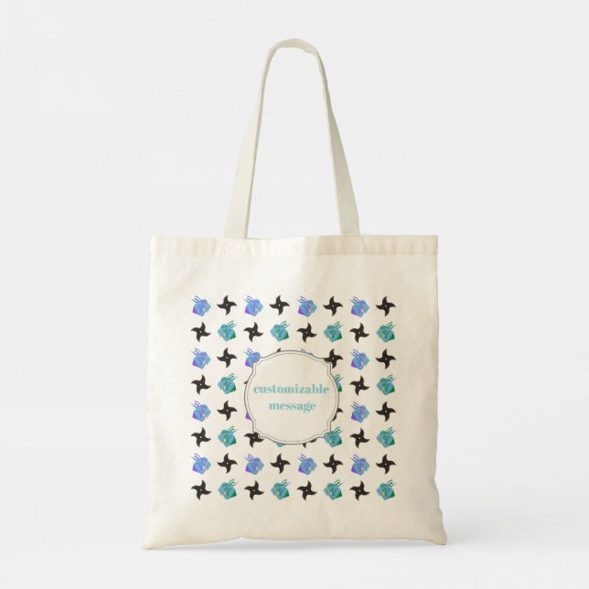 Bolsa Tote Pop Ninja Throwing Star (Verso)