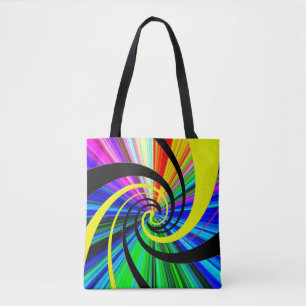 Bolsa Tote Pop psíedélico