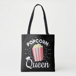 Bolsa Tote Popcorn Queen Women Movie Lover Pipoca