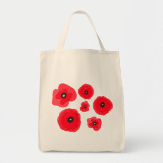 Bolsa Tote Poppies em Bloom