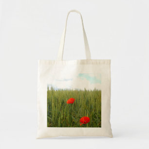 Bolsa Tote Poppies em um Saco de Tota de Orçamento de Campo d