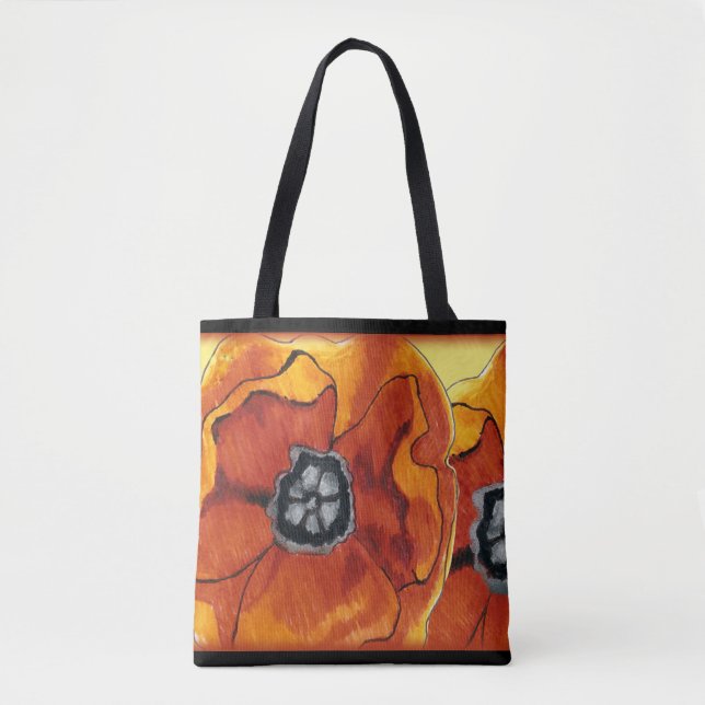 Bolsa Tote Poppies Galore (Frente)
