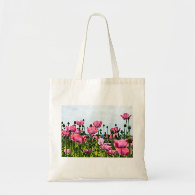Bolsa Tote Poppies Rosa (Frente)