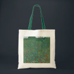 Bolsa Tote Poppy Field de Gustav Klimt, Vintage Art Nouveau<br><div class="desc">Poppy Field (1907), por Gustav Klimt, é uma pintura típica da Era Vitoriana de belas artes simbolizando a paisagem floral. Uma cena natural com um grande campo com flores vermelhas floridas. É primavera e as papilas e frutas estão floridas. Sobre o artista: Gustav Klimt (1862-1918) era um pintor simbolista austríaco...</div>