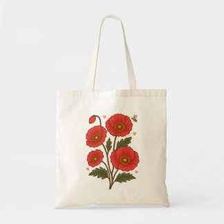 Bolsa Tote Poppy Flower Bag