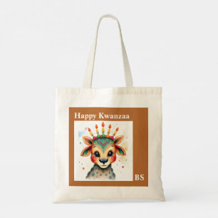 Bolsa Tote População africana de animais selvagens Kwanzaa em