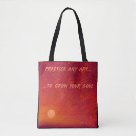 Bolsa Tote Pôr do Sol e Noite Estrelada