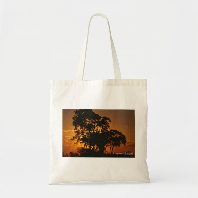 Bolsa Tote Pôr do sol em Savannah (Frente)