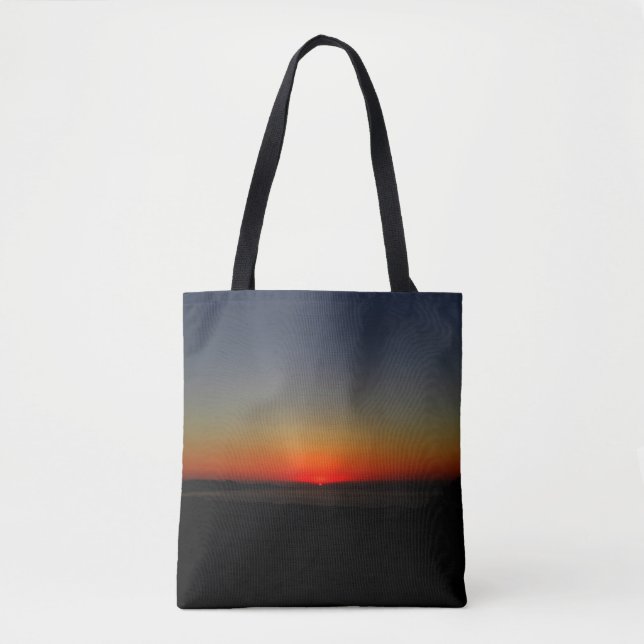 Bolsa Tote Pôr do sol na água (Frente)