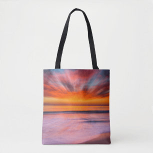 Bolsa Tote Pôr do sol na praia de Tamarack Carlsbad, CA
