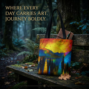 Bolsa Tote Pôr do sol no Painted Mountain
