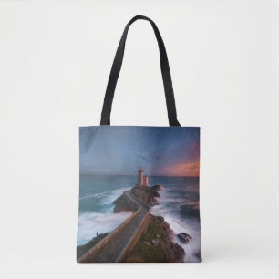 Bolsa Tote Por do sol Plouzané Finistère do farol, Britta