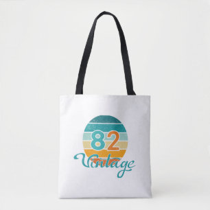 Bolsa Tote Pôr do sol retrô 82 vintage desgastado