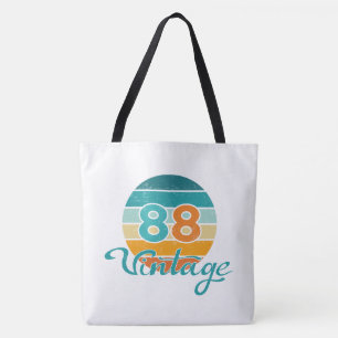 Bolsa Tote Pôr do Sol Retro 88 Vintage Destruído