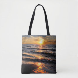 Bolsa Tote Por do sol tropical da praia