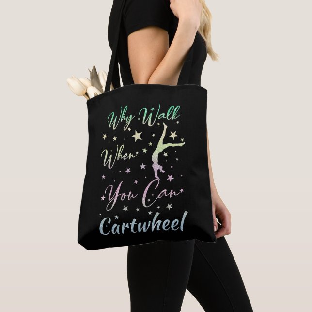Bolsa Tote Por Que Caminhar Quando Você Pode Dar Voltas Prese (Close Up)