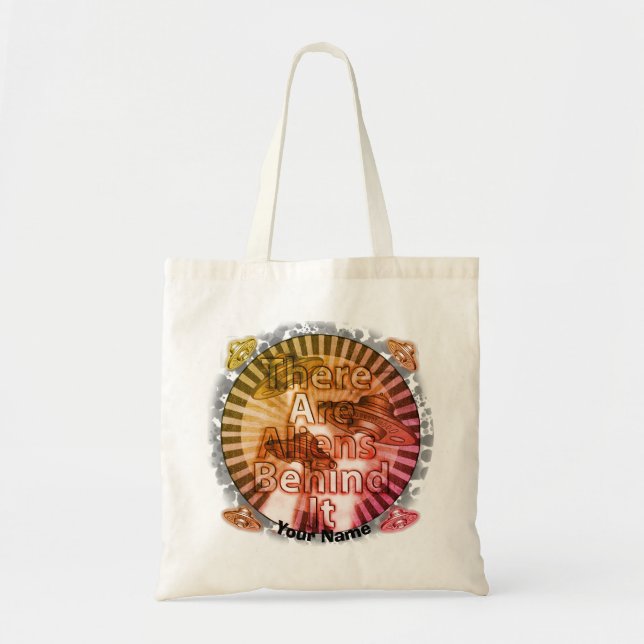 Bolsa tote Por trás deles são Aliens (Frente)