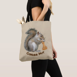 Bolsa Tote Porca da xadrez