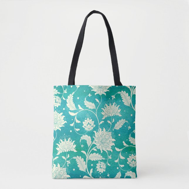 Bolsa Tote Porcelana Floral Chinesa (Frente)