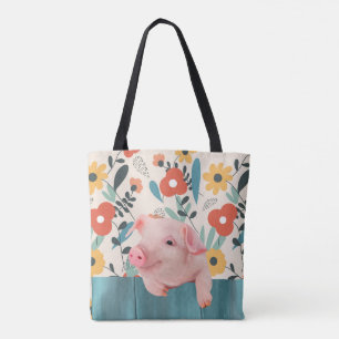 Bolsa Tote Porco de Bebê Amigável Bebê-Cujo