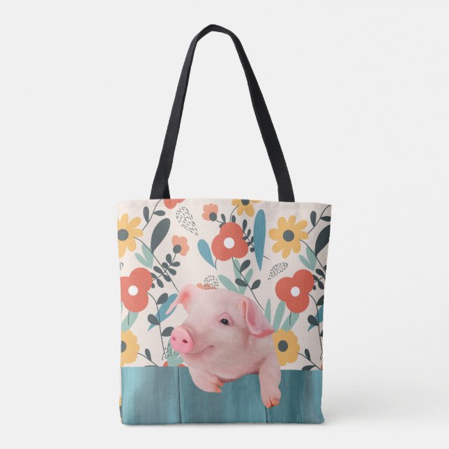 Bolsa Tote Porco de Bebê Amigável | Bebê-Cujo (Verso)