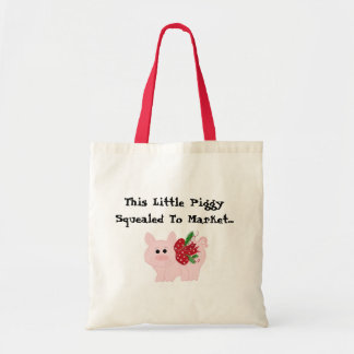 Bolsa Tote Porco de Natal Humorístico