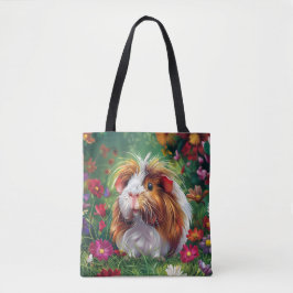 Bolsa Tote Porco guineense de longa distância entre flores
